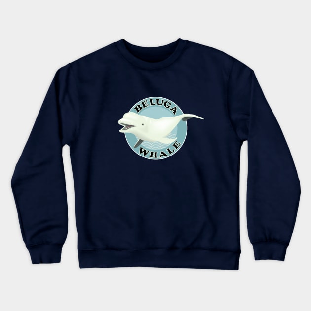 Beluga whale Crewneck Sweatshirt by mangulica